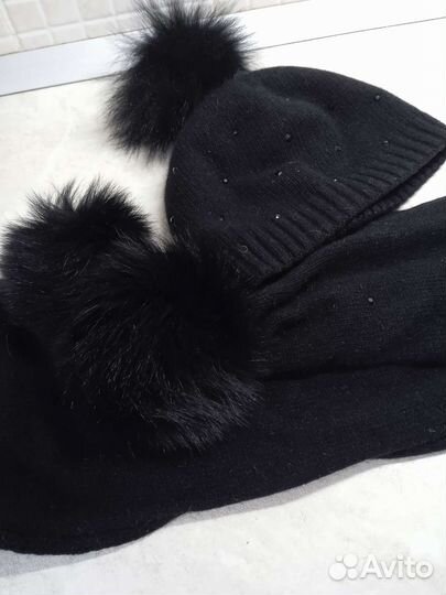 Комплект берет и шарф