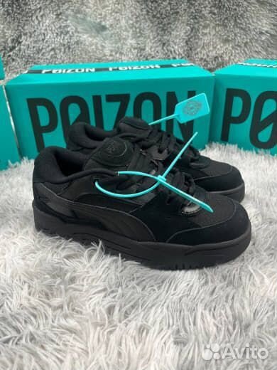 Дутыши Puma 180 tones Черные Оригинал Poizon