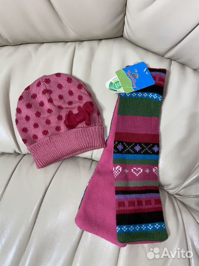 Комплект шапка, шарф