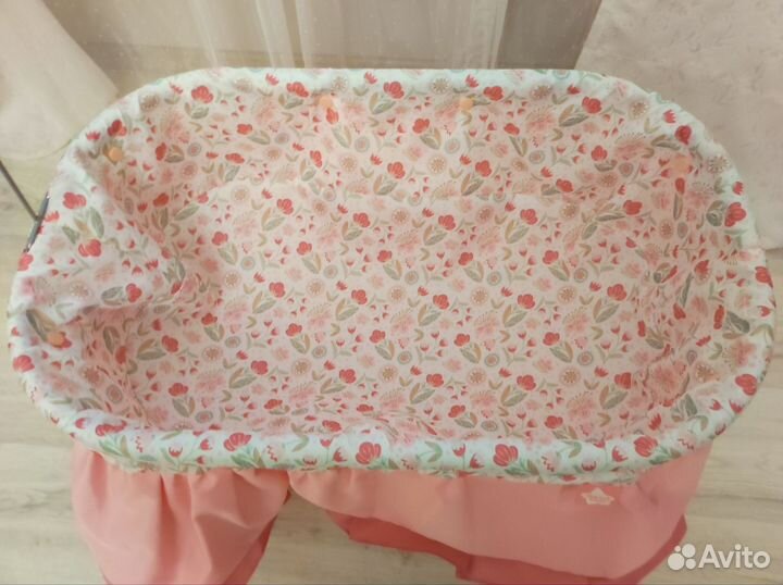 Кроватка-люлька для куклы Demi Star с балдахином