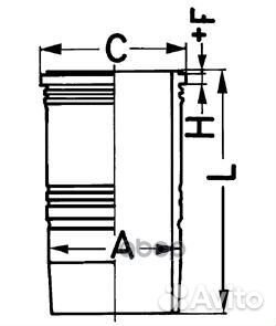 89 390 110 гильза цилиндра R5-6 d128 H+F9.92+