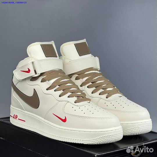 Кроссовки Nike Air Force 1 High (с мехом) (Арт.58772)