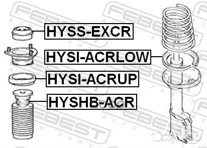 Опора амортизатора задняя hyundai accent II HYS