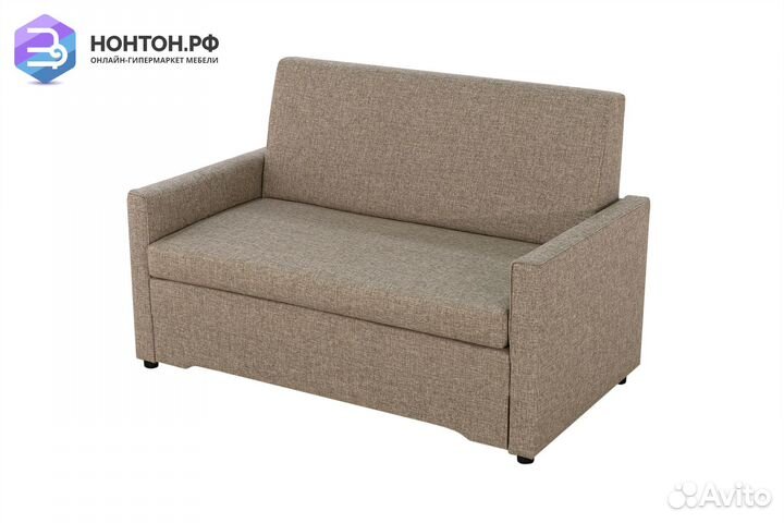 Диван выкатной Виктория-5 с кантом темно-бежевый