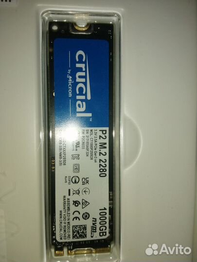 1000 гб SSD M.2 накопитель Crucial P2