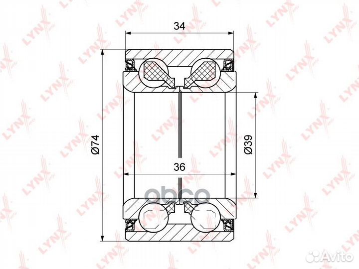 WB-1322 к-кт подшипника ступицы передней Hyund