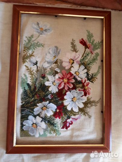 Картины вышивка ручные крестом
