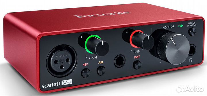 Аудиоинтерфейс focusrite Scarlett Solo 3nd Gen USB