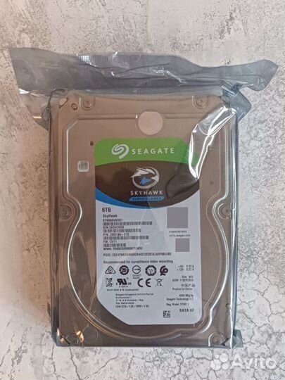 Жесткий диск 6Тб Seagate Skyhawk ST6000VX001