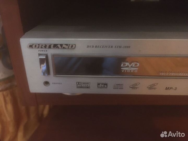 Dvd-плеер Двд плеер cortland, металл, диски