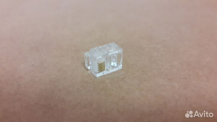 Krauler коннектор RJ11 6P4C упаковка (100шт.)