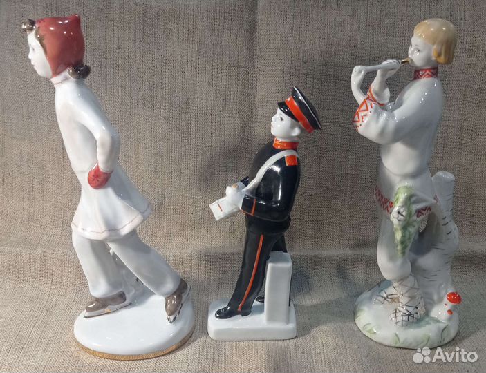 Редкие фарфоровые статуэтки лфз, СССР
