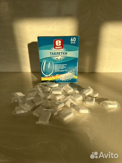 Таблетки для посудомоечных машин econta