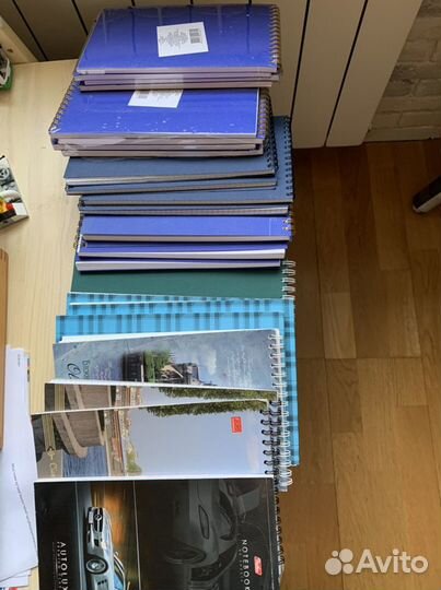 Папки б/у: блокноты, регистраторы, на прижимах, уг