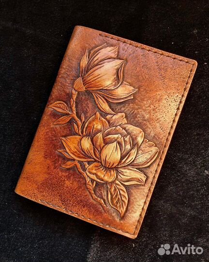 Обложка для документов. Натуральная кожа