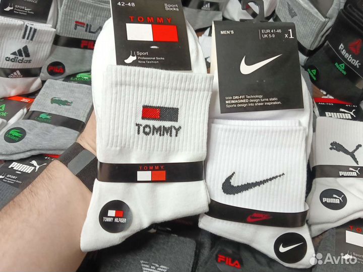 Носки Nike Adidas Puma Reebok