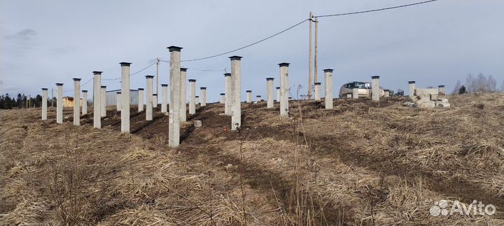 Фундамент на жб сваях