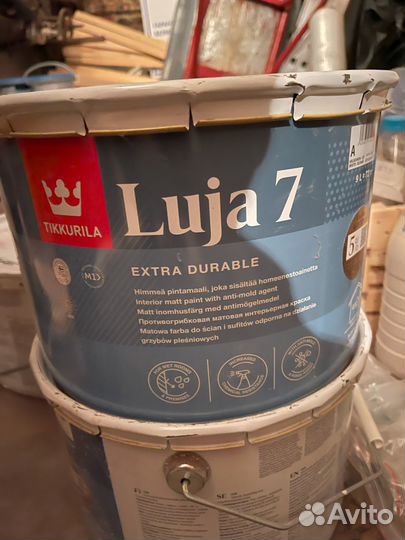 Краска Tikkurila (pesto 10, luja extra 7)