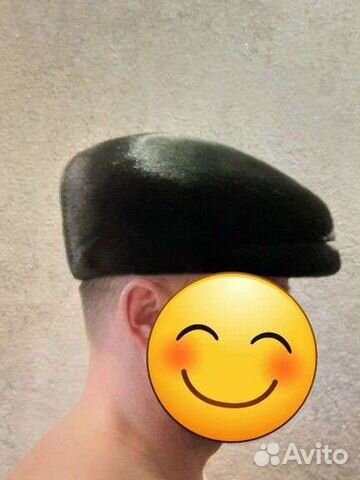 Меховая мужская кепка из нерпы р.58