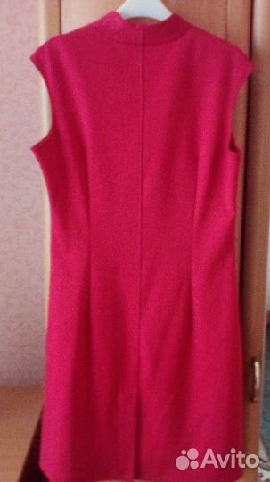 Платье красного цвета,джерси