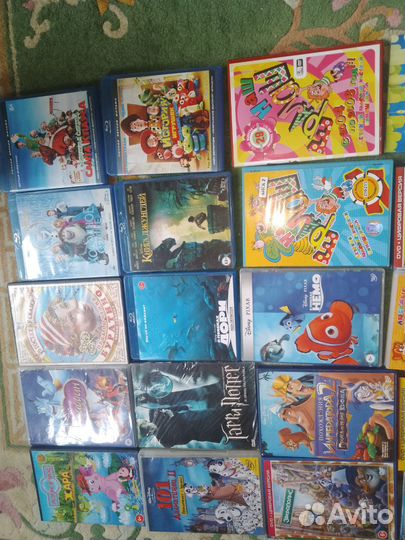 Фильмы и мультфильмы на двд дисках