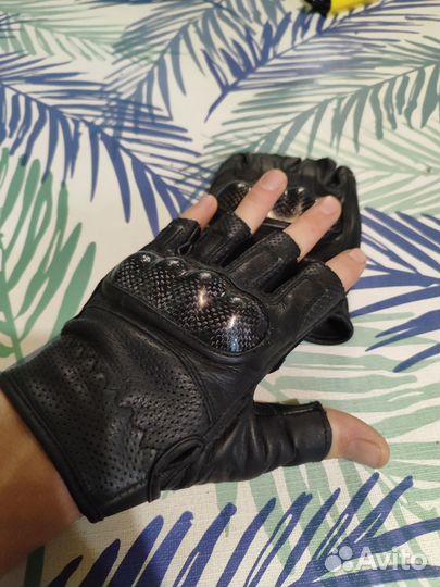 Перчатки тактические кожаные