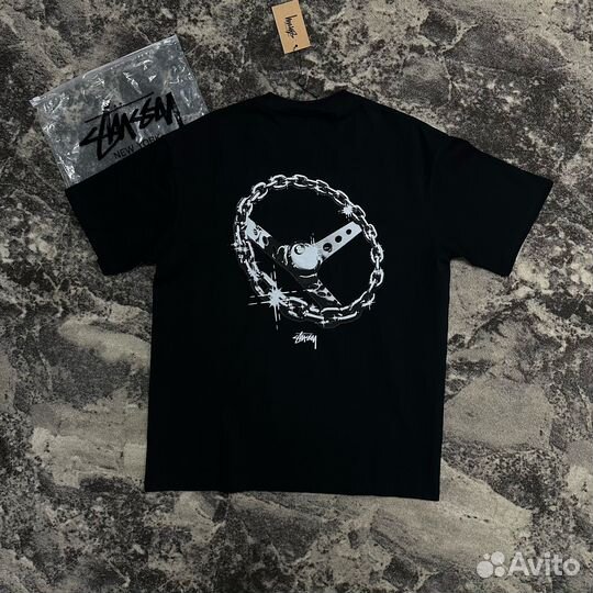 Футболка Stussy chain link ss24