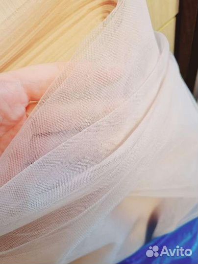 Ткань фатин для платьев, 2 рулона