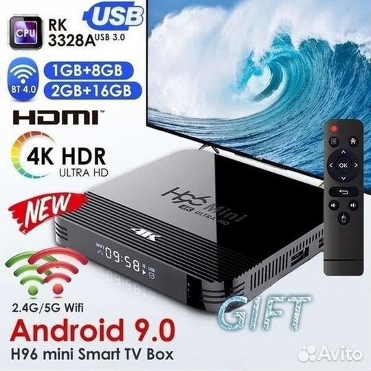 TV приставка для телевизора с Бесплатными Каналами