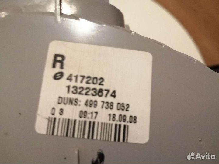 Задний фонарь opel astra h универсал