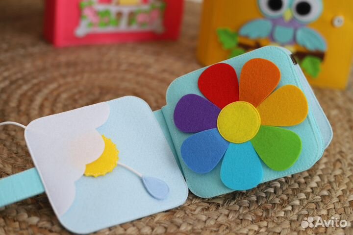 Развивающая книга из фетра, развивающие игрушки