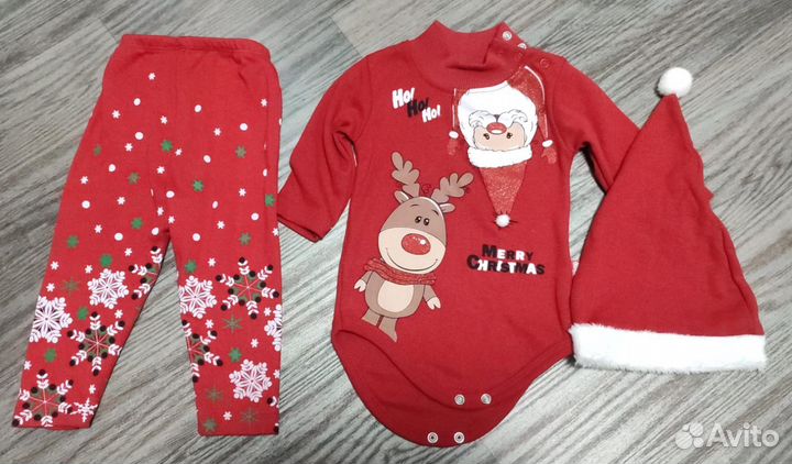 Новогодние боди комплект