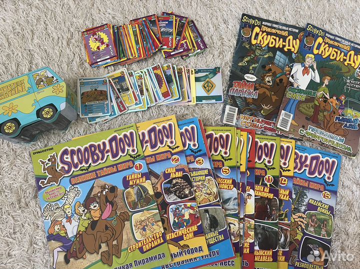Журналы карточки и фургончик Скуби ду
