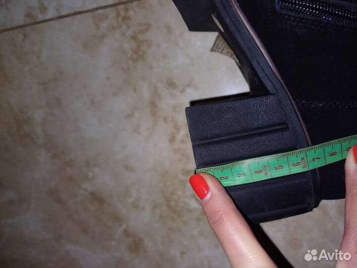 Сапоги натуральная замша 40