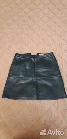 Юбка из экокожи