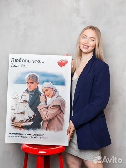 Портрет на холсте по фото Курган