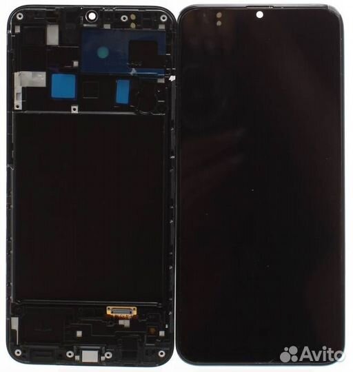 Дисплей для Samsung A20 (A205F) в рамке (oled (HE)