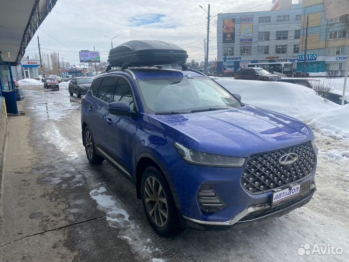 Бокс на крышу Магнум 390 черный камуфляж Б/У