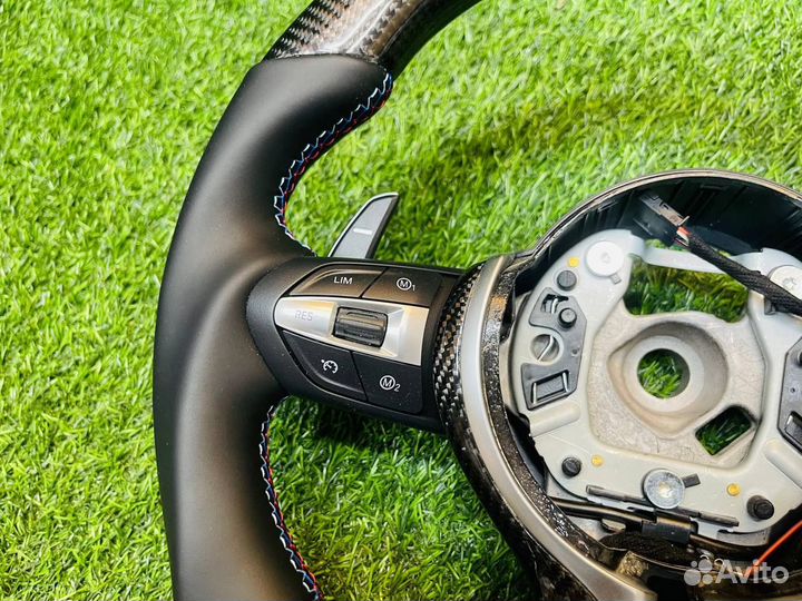 Руль BMW F01 F06 F10 карбон без подогрева
