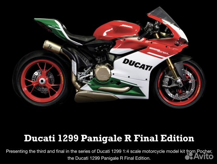 Сборная модель мотоцикла Ducati Pocher 1:4