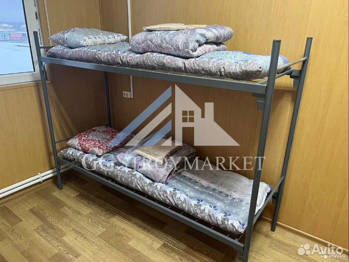 Кровати двухъярусные металлические