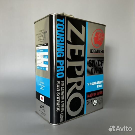 Масло моторное Idemitsu zepro touring PRO 0W-30 4L