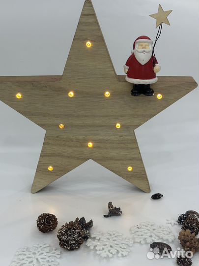 Новогодний декор Звезда светящаяся Германия