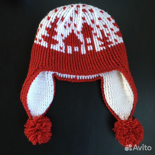 Шапка ушанка женская двусторонняя ручная работа