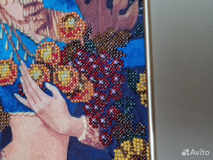 Картина вышитая бисером Осень из серии времена год