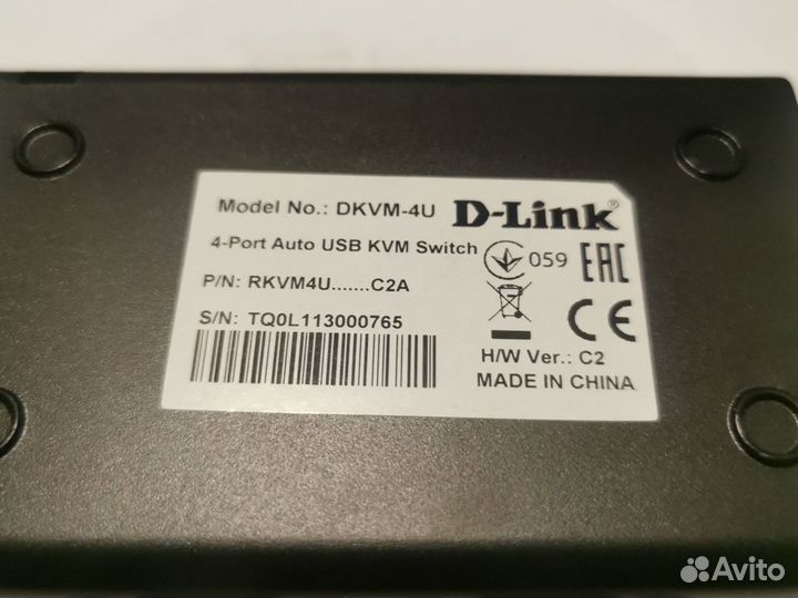 D-Link VGA KVM переключатель 4 в 1