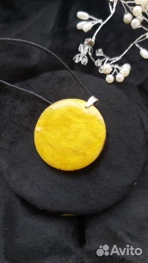 Кулон, сухоцвет в эпоксидке