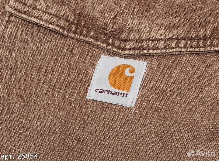 Рубашка Carhartt 2 rev Коричневая