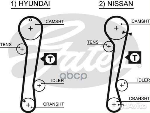 Комплект ремня грм hyundai elantra 06/00 PK-10