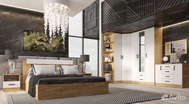 Спальный гарнитур Эко дуб вотан